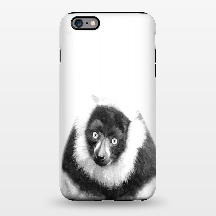 iPhone 6/6s plus StrongFit Black and White Lemur by Alemi