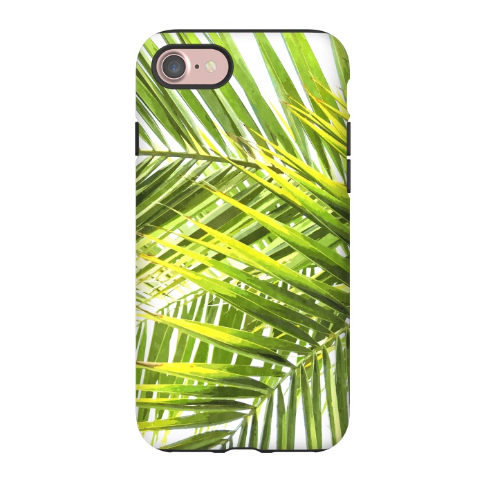 iPhone 7 StrongFit Palm Leaves Tropical Plant by Alemi