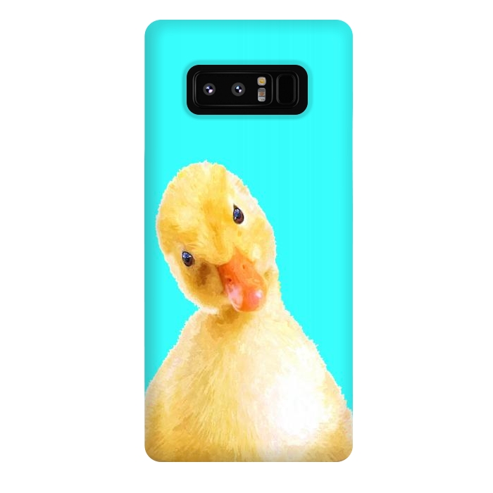 Galaxy Note 8 StrongFit Duckling Turquoise Background by Alemi