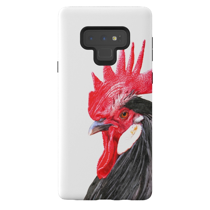 Galaxy Note 9 StrongFit Rooster Portrait by Alemi