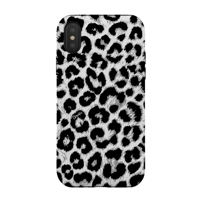 iPhone Xs / X StrongFit ReAL LeOparD B&W by ''CVogiatzi.