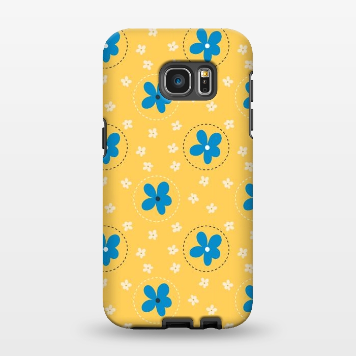 Galaxy S7 EDGE StrongFit Daisy Flower Stitch by Edith May