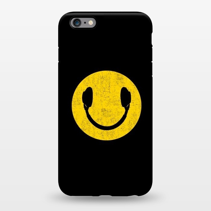 iPhone 6/6s plus StrongFit Smiley Headphones by Mitxel Gonzalez