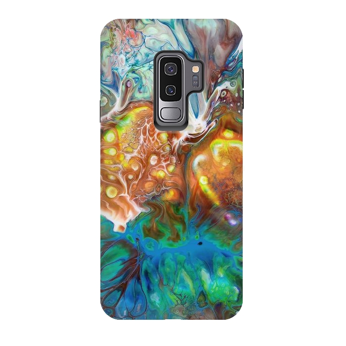 Galaxy S9 plus StrongFit Abstract Crossfire by Creativeaxle
