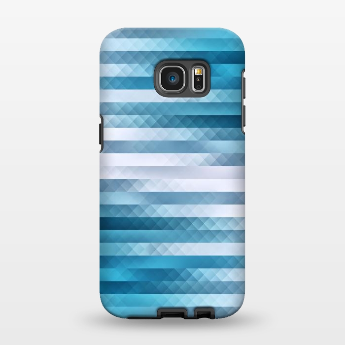 Galaxy S7 EDGE StrongFit Blue Color Pattern by Art Design Works