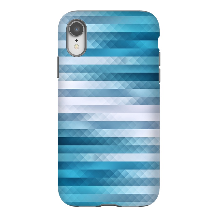 iPhone Xr StrongFit Blue Color Pattern by Art Design Works