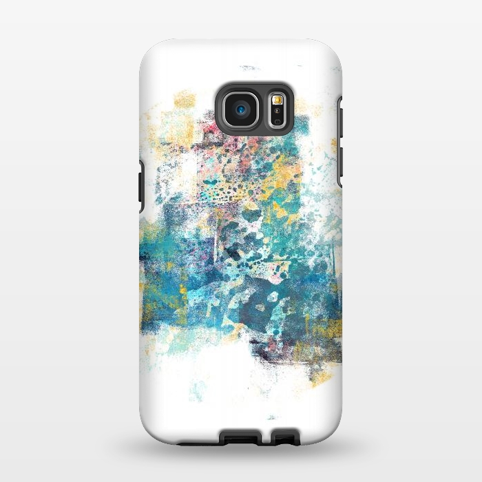 Galaxy S7 EDGE StrongFit City Tide - Abstract Painting II by Art Design Works