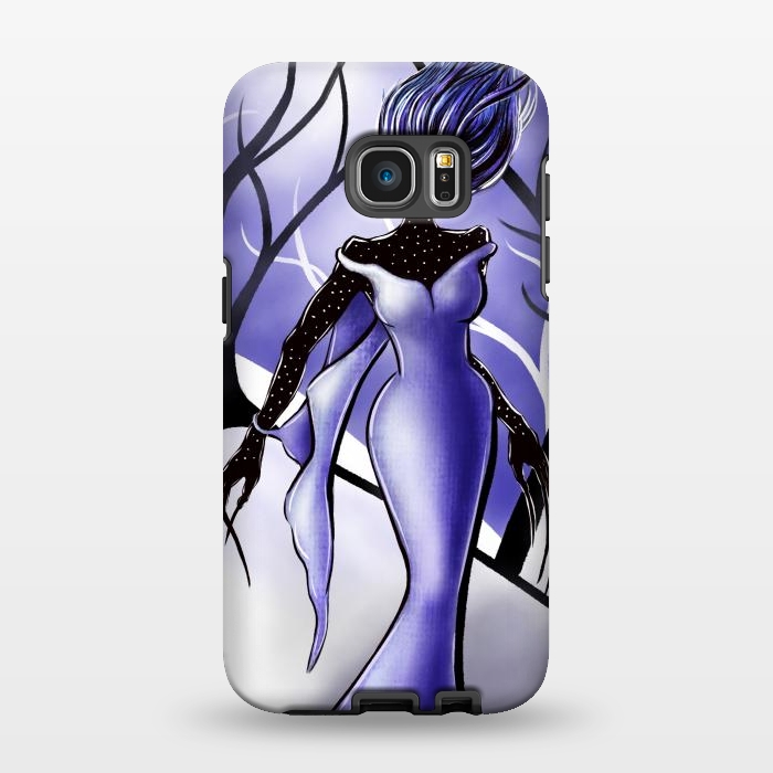 Galaxy S7 EDGE StrongFit Creepy Woman Monster Macabre Art by Boriana Giormova