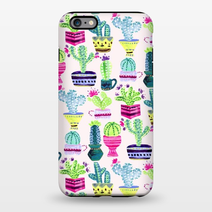 iPhone 6/6s plus StrongFit Millennial Pink Cacti  by Tigatiga