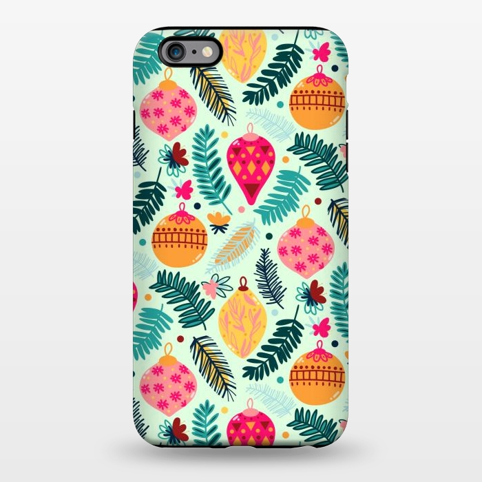 iPhone 6/6s plus StrongFit Colorful Christmas - Mint  by Tigatiga