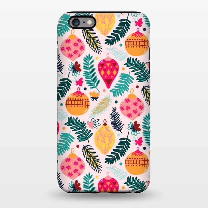iPhone 6/6s plus StrongFit Colorful Christmas - Millennial Pink  by Tigatiga
