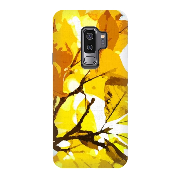 Galaxy S9 plus StrongFit Autumn colors, leaves #oil #on #canvas by Bledi