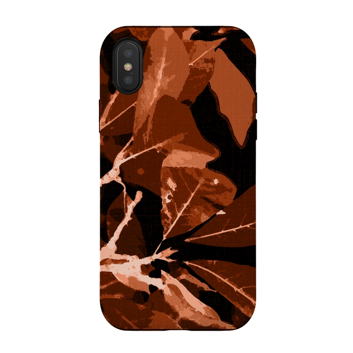 iPhone Xs / X StrongFit Autumn colors, leaves #effect 1 by Bledi