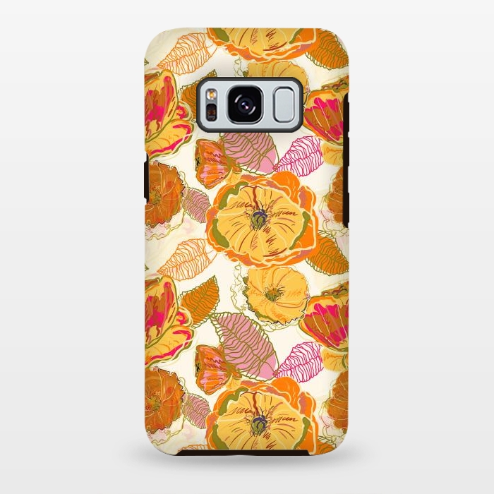 Galaxy S8 plus StrongFit Fall Floral by Uma Prabhakar Gokhale