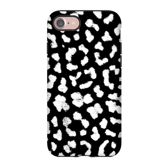 iPhone 7 StrongFit Smudged leopard print spots by Oana 