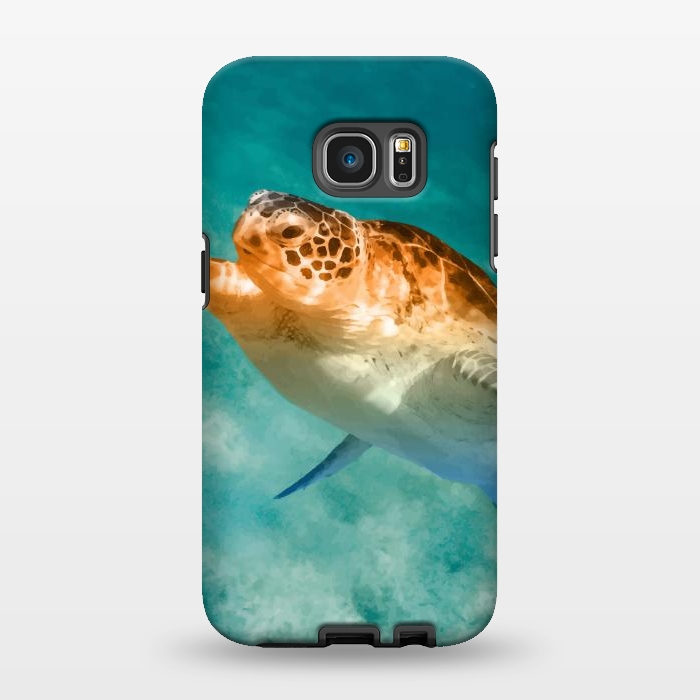 Galaxy S7 EDGE StrongFit Turtle by Creativeaxle