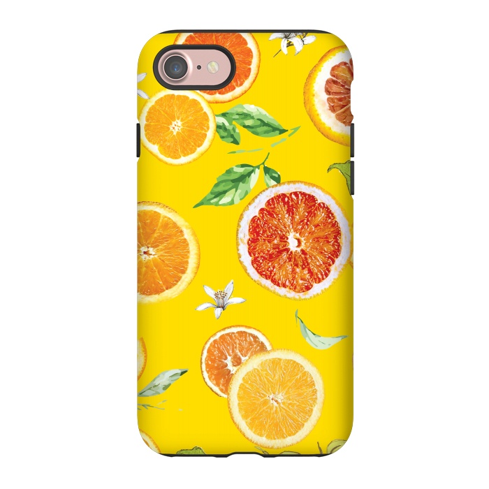 iPhone 7 StrongFit Orange slices #pattern #trendy #style by Bledi