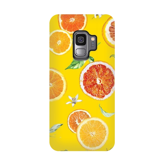 Galaxy S9 StrongFit Orange slices #pattern #trendy #style by Bledi