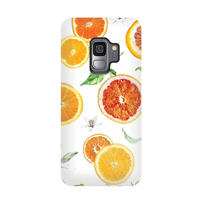 Galaxy S9 StrongFit Orange slices 2 #pattern #trendy #style by Bledi