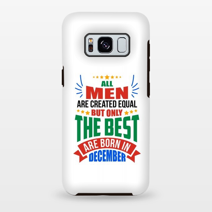 Galaxy S8 plus StrongFit Men Birthday - December by Dhruv Narelia