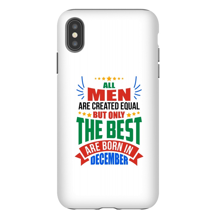 iPhone Xs Max StrongFit Men Birthday - December by Dhruv Narelia