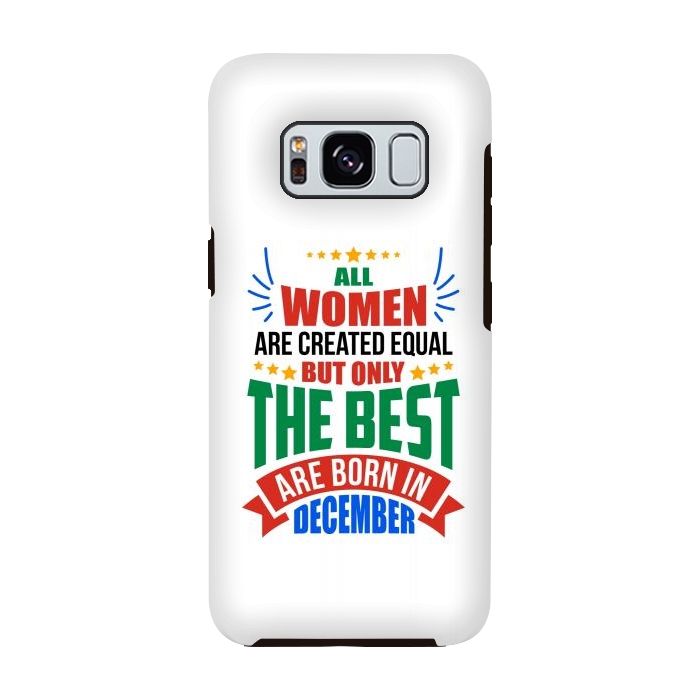 Galaxy S8 StrongFit Women Birthday - December by Dhruv Narelia