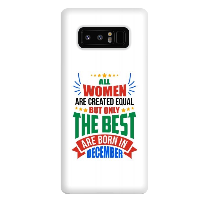 Galaxy Note 8 StrongFit Women Birthday - December by Dhruv Narelia