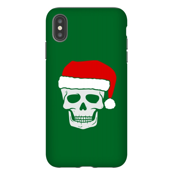 iPhone Xs Max StrongFit Santa Skull by Dhruv Narelia
