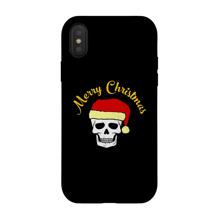 iPhone Xs / X StrongFit Merry Christmas by Dhruv Narelia