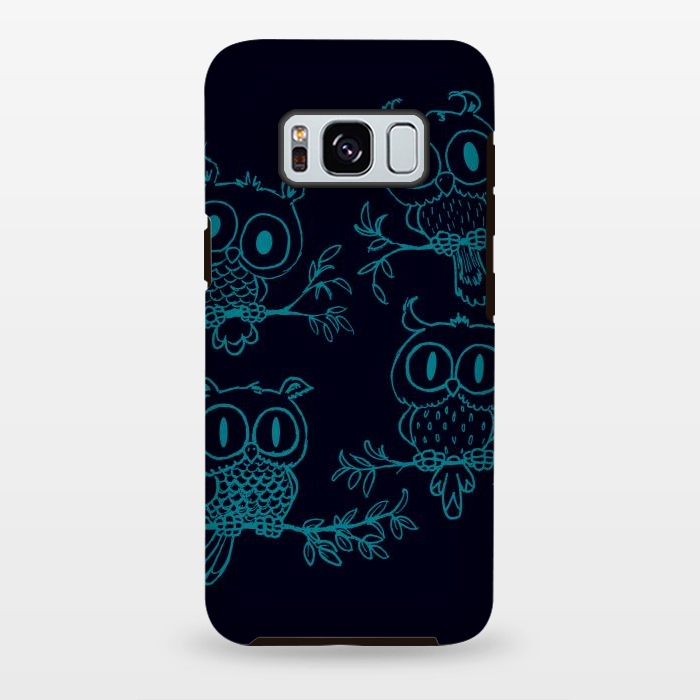 Galaxy S8 plus StrongFit Owls in the night by Mangulica