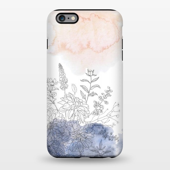 iPhone 6/6s plus StrongFit Ink Blush Flower Meadow  by  Utart
