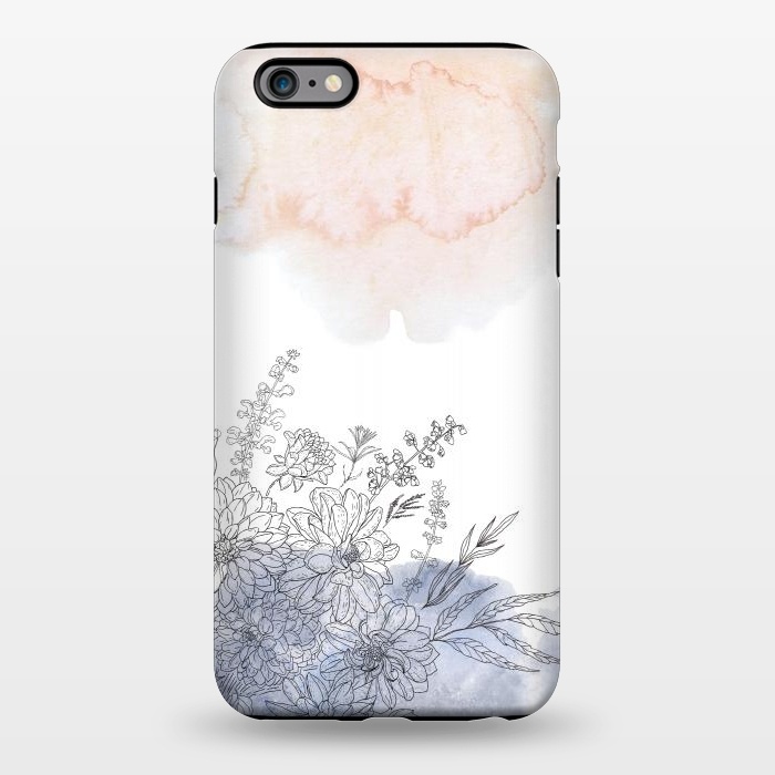 iPhone 6/6s plus StrongFit Ink Blush Flower Meadow  I by  Utart