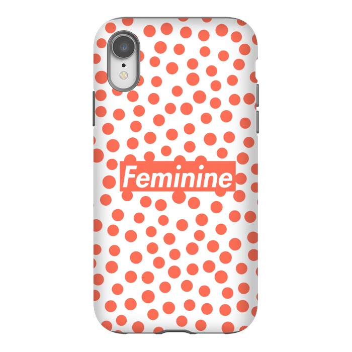 iPhone Xr StrongFit Feminine with Polka Dots by Michael Cheung