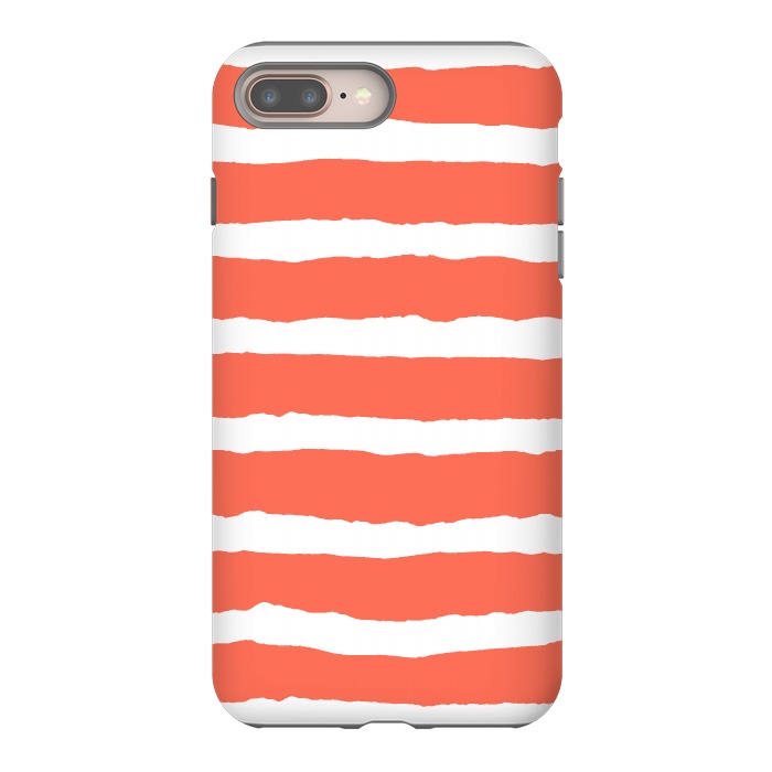 iPhone 7 plus StrongFit Raw Feel Stripes by Michael Cheung