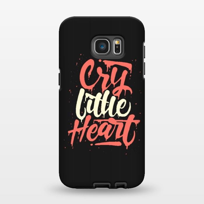 Galaxy S7 EDGE StrongFit cry little heart by cowohigienis