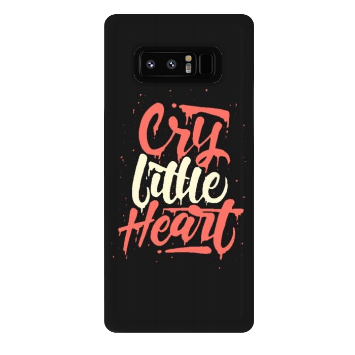 Galaxy Note 8 StrongFit cry little heart by cowohigienis