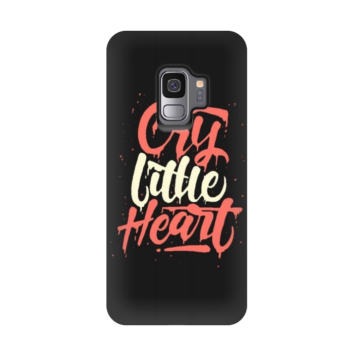 Galaxy S9 StrongFit cry little heart by cowohigienis