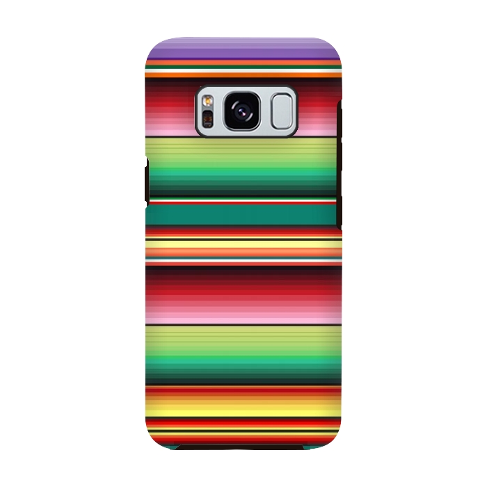 Galaxy S8 StrongFit Mexican Fabric Texture Colors Textile by BluedarkArt