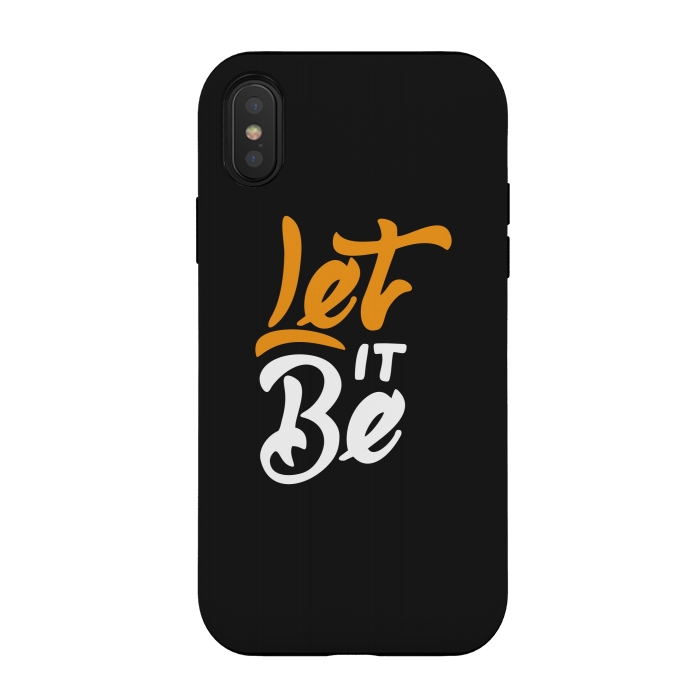 iPhone Xs / X StrongFit let it be by cowohigienis