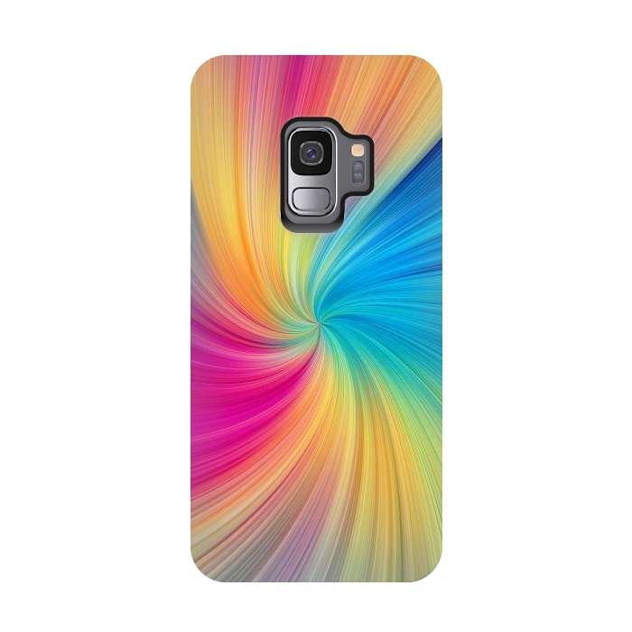 Galaxy S9 StrongFit Rainbow Abstract Design by Art Design Works