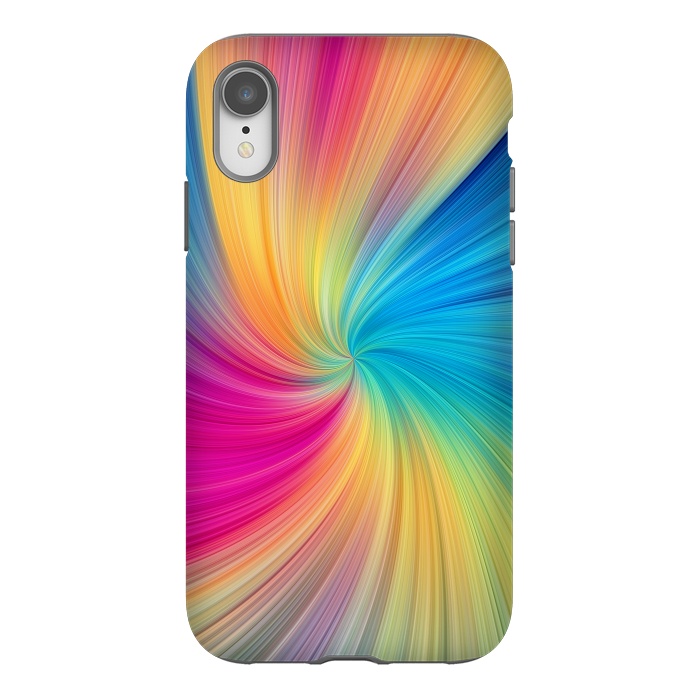 iPhone Xr StrongFit Rainbow Abstract Design by Art Design Works