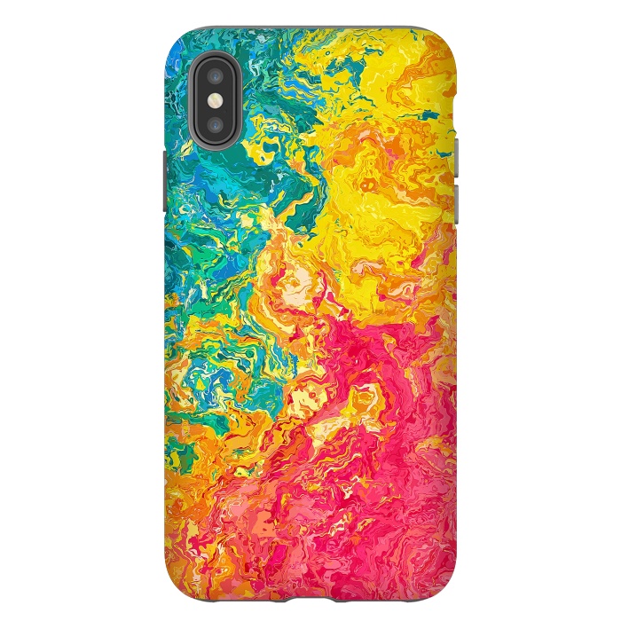 iPhone Xs Max StrongFit Rainbow Abstract Painting I by Art Design Works