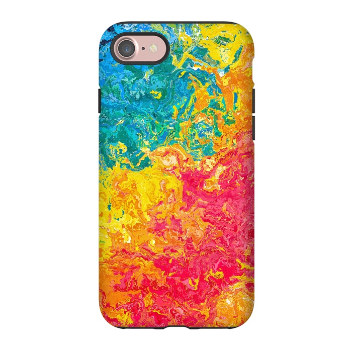iPhone 7 StrongFit Rainbow Abstract Painting II by Art Design Works