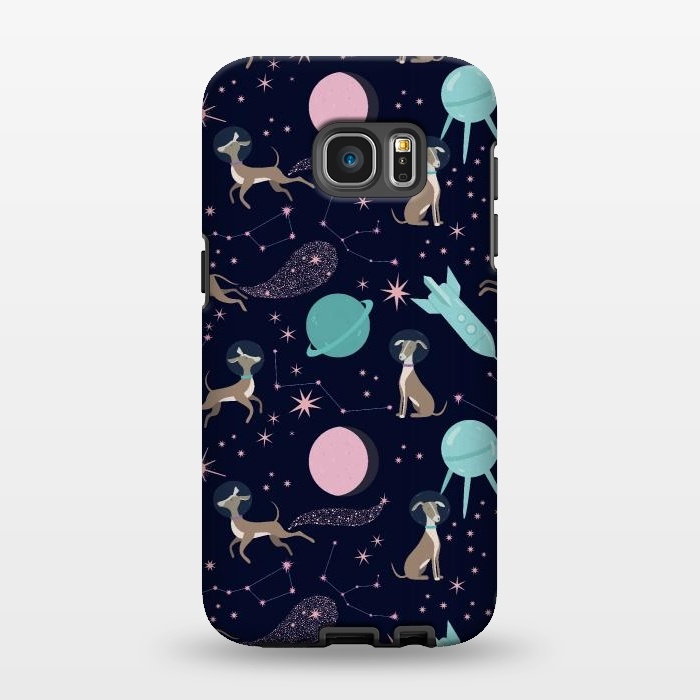 Galaxy S7 EDGE StrongFit Dogs in Space  by  Utart