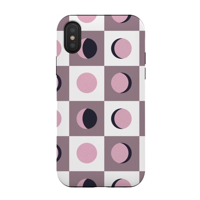 iPhone Xs / X StrongFit Pink Moons by  Utart