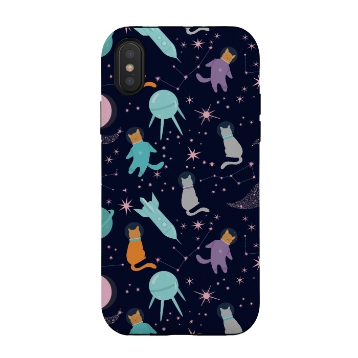 iPhone Xs / X StrongFit Cats in space by  Utart