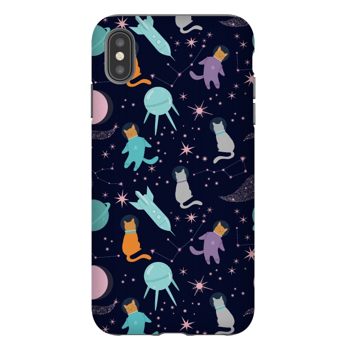 iPhone Xs Max StrongFit Cats in space by  Utart