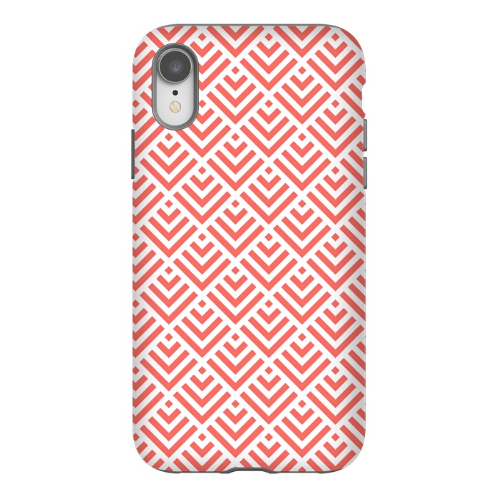 iPhone Xr StrongFit Living Coral Pattern I by Art Design Works