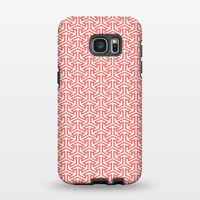 Galaxy S7 EDGE StrongFit Living Coral Pattern III by Art Design Works