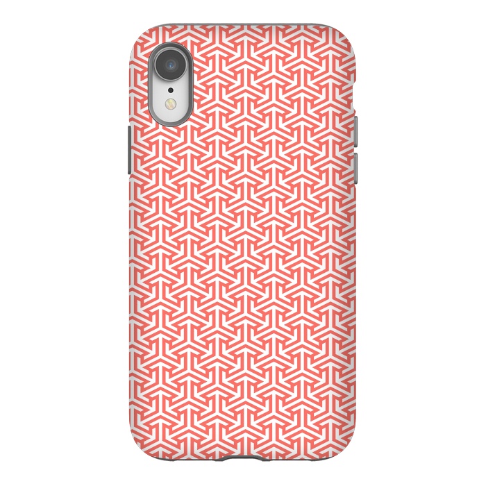 iPhone Xr StrongFit Living Coral Pattern III by Art Design Works